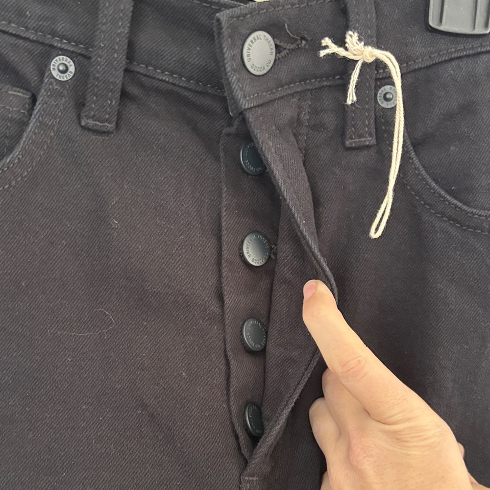 Universal Thread Highest Straight Black Denim Jea… - image 3